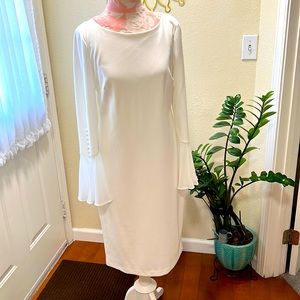 White long sleeve dress